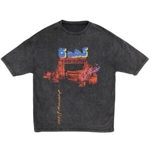 NWT RASTAH KHOKA Black Acid Wash T shirt size S unisex crew neck LIMITED EDITION